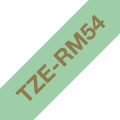 Brother TZE-RM54 ruban d'étiquette Couleur or sur menthe