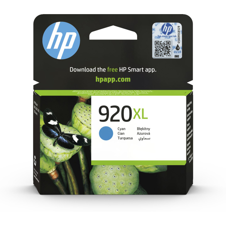 HP 920XL cartouche d'encre cyan grande capacité authentique