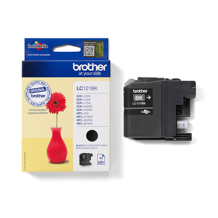 Brother LC121BK - Cartouche d'encre originale – Noir