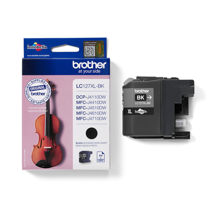 Brother LC127XLBK - Cartouche d'encre originale à haut rendement – Noir