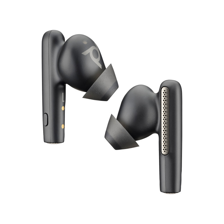 Poly Écouteurs noir charbon Voyager Free 60 UC M +adaptateur USB-C BT700 + étui de charge de base