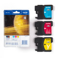 Brother LC1100RBWBP cartouche d'encre 3 pièce(s) Original Cyan, Magenta, Jaune