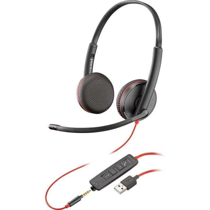 Poly Micro-casque Blackwire 3225 stéréo USB-A