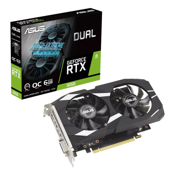 ASUS Dual -RTX3050-O6G NVIDIA GeForce RTX 3050 6 Go GDDR6
