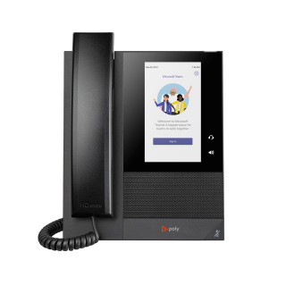 Poly Téléphone multimédia professionnel CCX 400 pour Microsoft Teams et compatible PoE