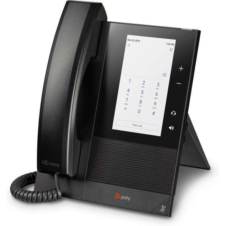 Poly Téléphone multimédia professionnel CCX 400 pour Microsoft Teams et compatible PoE