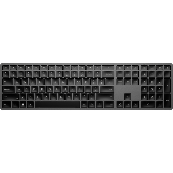 HP KBD 975 DUAL-MODE WL FR clavier RF sans fil + Bluetooth Noir