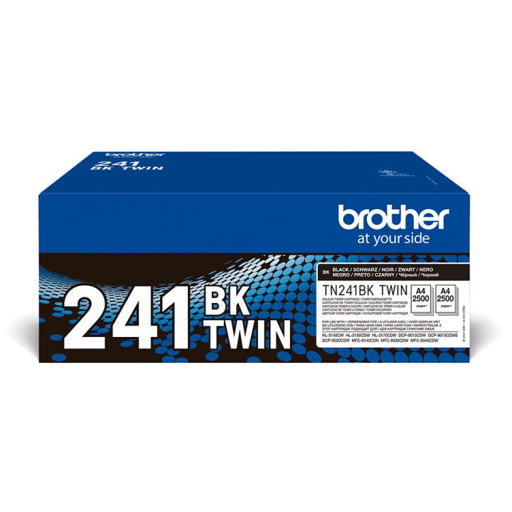 Brother TN-241BKTWIN Cartouche de toner 2 pièce(s) Original Noir