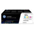 HP 201X LaserJet, lot de 3 cartouches de toner grande capacité authentiques, cyan/magenta/jaune