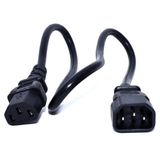 Zebra CS-RAC-IEC-CRD câble électrique Noir 0,48 m Coupleur C13 Coupleur C14