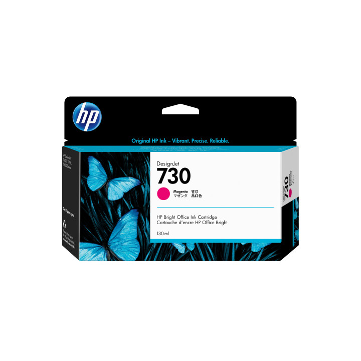 HP Cartouche d’encre 730 DesignJet magenta, 130 ml