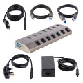 StarTech.com Hub USB-C avec Auto-Alimenté à 7 Ports - Hub USB Type C vers USB-A pour PC de Bureau/Portable - Hub USB 3.0 5Gbp