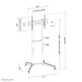 Neomounts FL50-540BL1 Support au sol mobile pour écran 37-70"