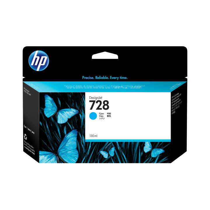 HP 728 cartouche d'encre DesignJet cyan 130 ml