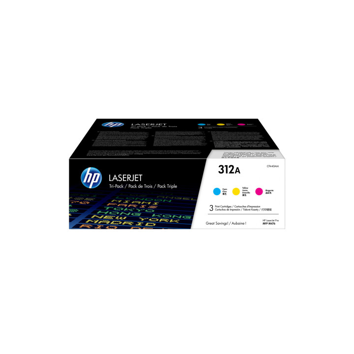 HP Cartouche 312A toner Cyan Tri-Pack