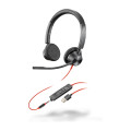 POLY Blackwire 3325 USB-A + 3.5mm Stereo Headset