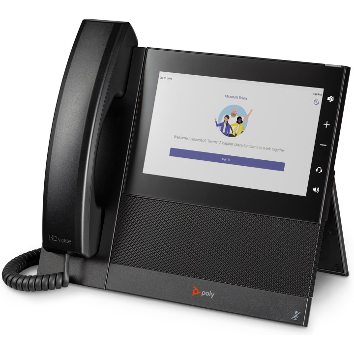 Poly Téléphone multimédia professionnel CCX 600 pour Microsoft Teams et compatible PoE