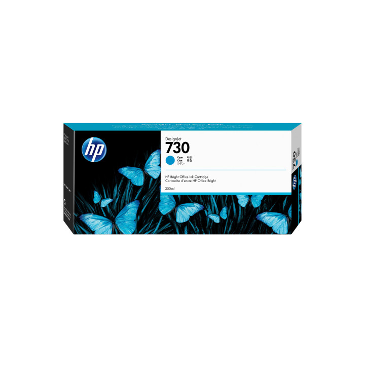 HP Cartouche d’encre 730 DesignJet cyan, 300 ml