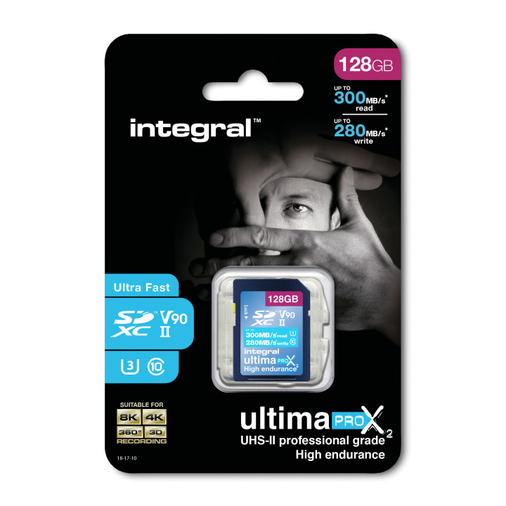 Integral UltimaPro X2 INSDX128G-300/280U2 mémoire flash 128 Go UHS-II