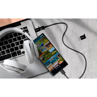 Integral INADUSB3.0ATOCTWNRP changeur de genre de câble USB Type-A USB Type-C Noir