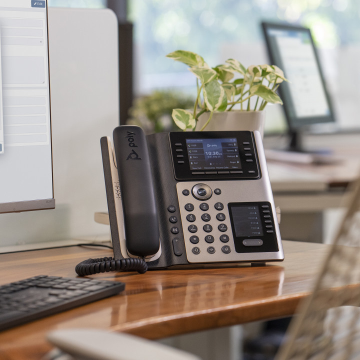 Poly Téléphone IP Edge E400 compatible PoE