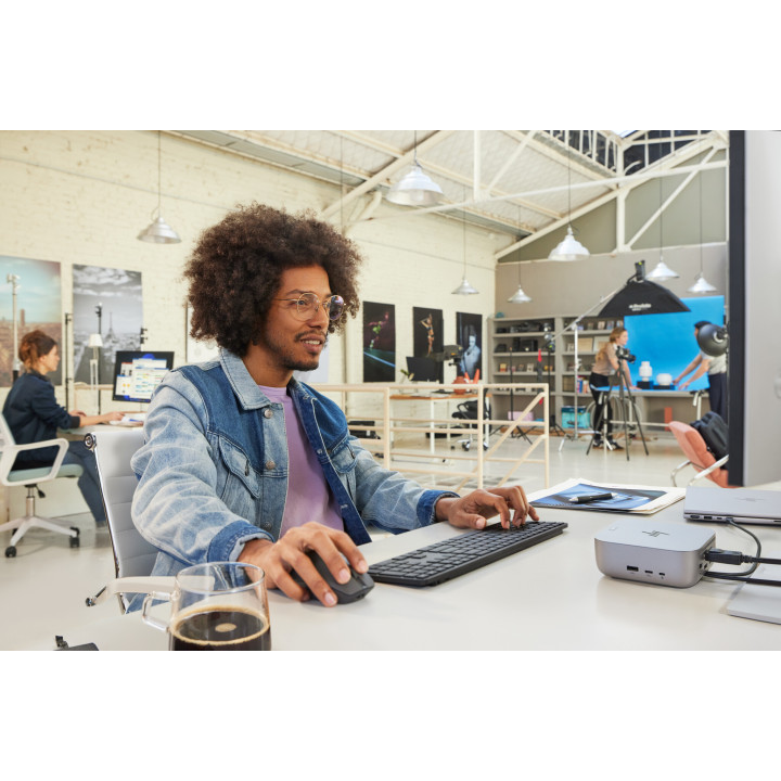 HP KBD 975 DUAL-MODE WL FR clavier RF sans fil + Bluetooth Noir