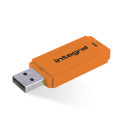 Integral INFD64GBNEONOR lecteur USB flash 64 Go USB Type-A 2.0 Orange