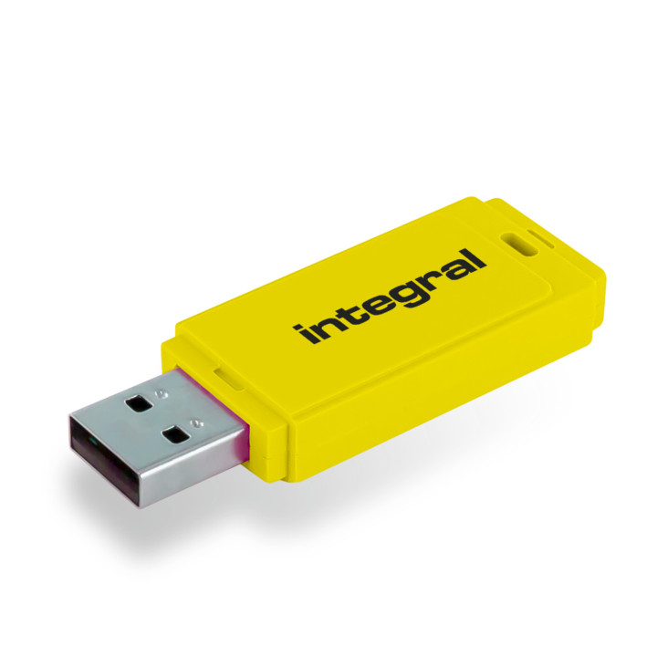 Integral INFD64GBNEONYL lecteur USB flash 64 Go USB Type-A 2.0 Jaune