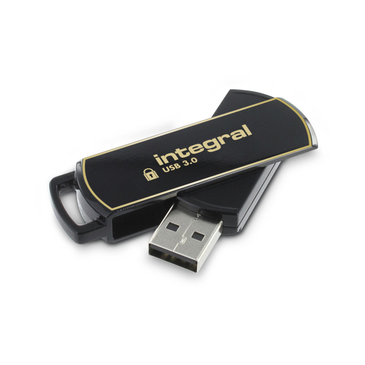 Integral INFD16GB360SEC3.0 lecteur USB flash 16 Go USB Type-A 3.2 Gen 1 (3.1 Gen 1) Noir, Or