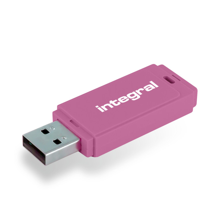 Integral INFD64GBNEONPK lecteur USB flash 64 Go USB Type-A 2.0 Rose