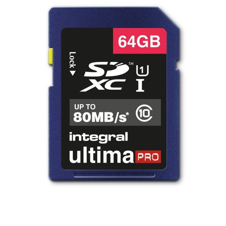 Integral INSDX64G10-80U1 mémoire flash 64 Go SD UHS-I