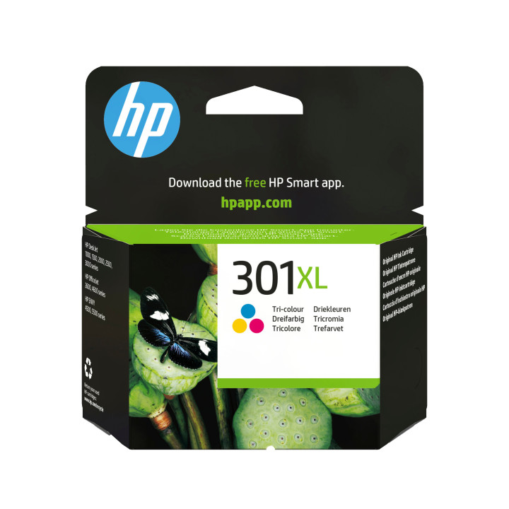 HP 301XL cartouche d'encre trois couleurs grande capacité authentique