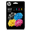 HP 937 Pack de 4 Cartouches d’encre authentiques CMJN
