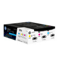 HP 201X LaserJet, lot de 3 cartouches de toner grande capacité authentiques, cyan/magenta/jaune