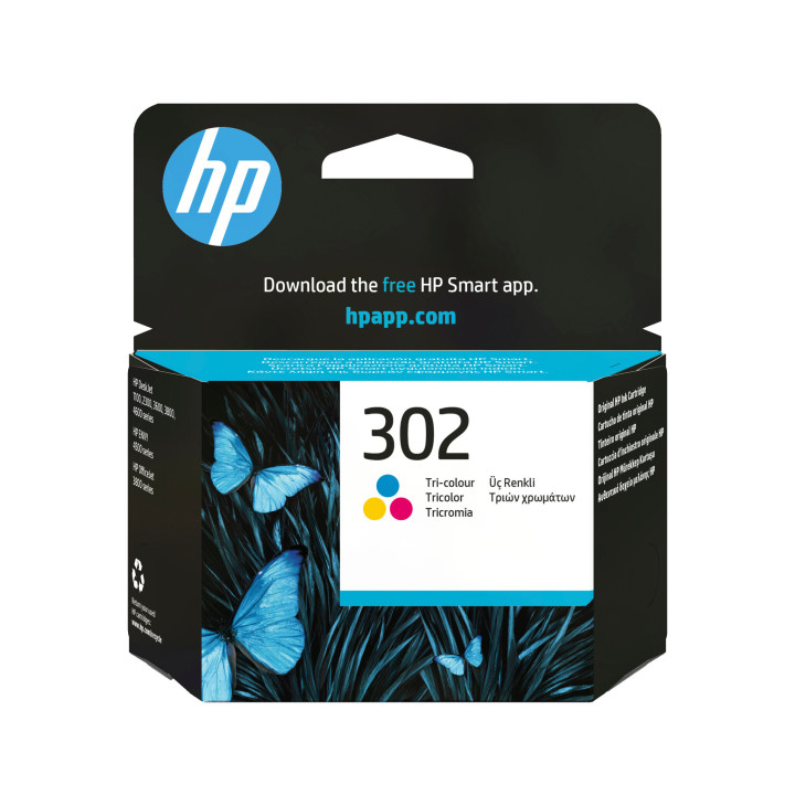 HP 302 Cartouche d’encre trois couleurs authentique