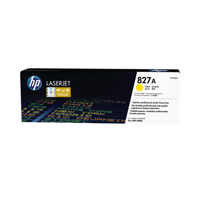 HP 827A toner LaserJet jaune authentique