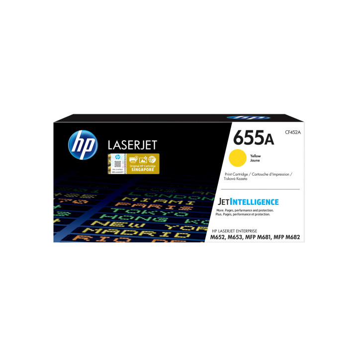 HP 655A Toner LaserJet jaune authentique