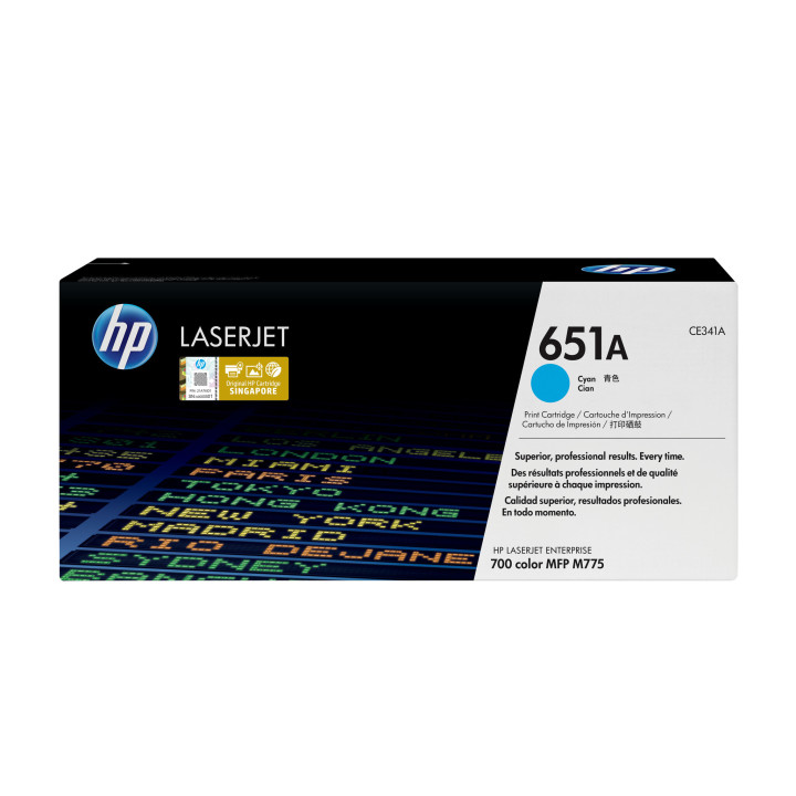 HP 651A toner LaserJet cyan authentique
