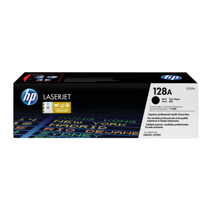HP 128A toner LaserJet noir authentique