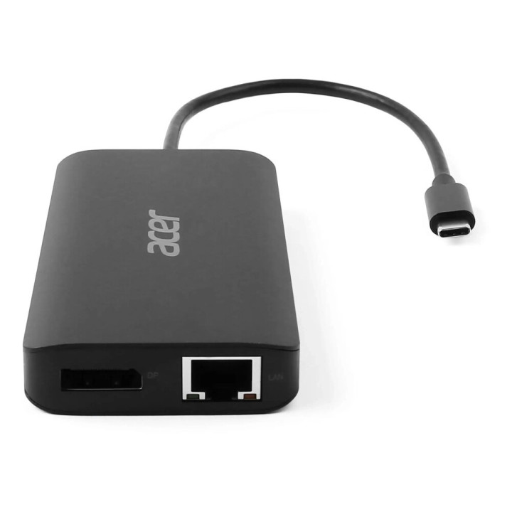 Acer USB Type-C Dongle 12-in-1 Black Avec fil USB 3.2 Gen 1 (3.1 Gen 1) Type-C Noir
