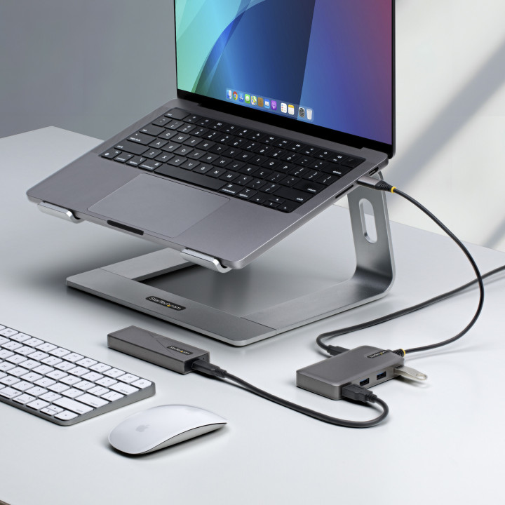 StarTech.com Hub USB-C à 4 Ports - 4x USB-A, 5Gbps - Alimenté par Bus - Hub USB 3.0 avec Câble de 30 cm - Mini Hub USB Type-