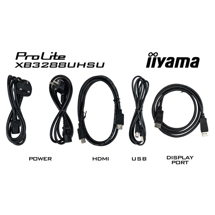 iiyama ProLite XB3288UHSU-B5 écran plat de PC 80 cm (31.5") 3840 x 2160 pixels 4K Ultra HD LCD Noir