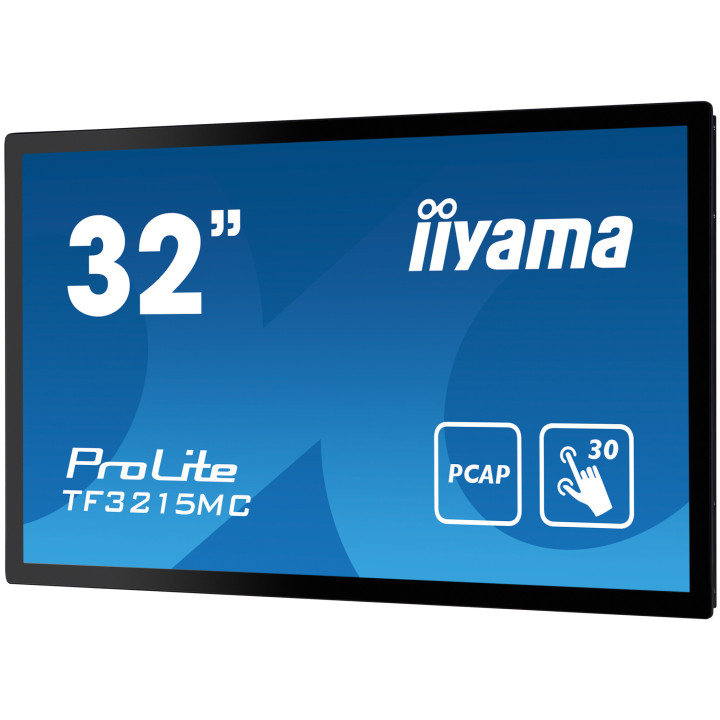 iiyama ProLite TF3215MC-B2 écran plat de PC 81,3 cm (32") 1920 x 1080 pixels Full HD LED Écran tactile Kiosque Noir