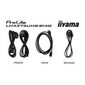 iiyama ProLite Écran plat de signalisation numérique 108 cm (42.5") LCD Wifi 500 cd/m² 4K Ultra HD Noir Intégré dans le pr