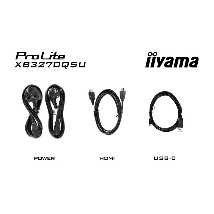 iiyama ProLite XB3270QSU-B1 écran plat de PC 81,3 cm (32") 2560 x 1440 pixels Wide Quad HD LED Noir