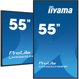 iiyama LH5565UHSB-B1 Écran d'affichage dynamique En forme de kiosk 138,7 cm (54.6") LED Wifi 800 cd/m² 4K Ultra HD Noir Inté