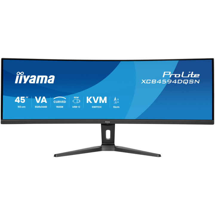 iiyama G-MASTER 45"LCD Curved Bus. UWQHD écran plat de PC 114,3 cm (45") 5120 x 1440 pixels Dual QHD LED Noir