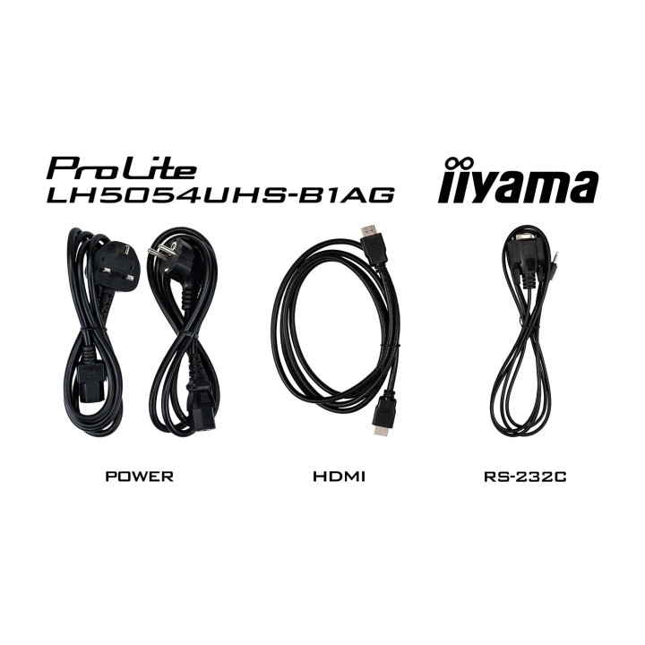 iiyama LH5054UHS-B1AG Écran d'affichage dynamique Écran plat de signalisation numérique 125,7 cm (49.5") LCD Wifi 500 cd/m²
