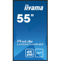 iiyama LH5541UHS-B2 Écran d'affichage dynamique En forme de kiosk 138,7 cm (54.6") LCD 500 cd/m² 4K Ultra HD Noir Intégré d