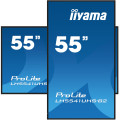 iiyama LH5541UHS-B2 Écran d'affichage dynamique En forme de kiosk 138,7 cm (54.6") LCD 500 cd/m² 4K Ultra HD Noir Intégré d